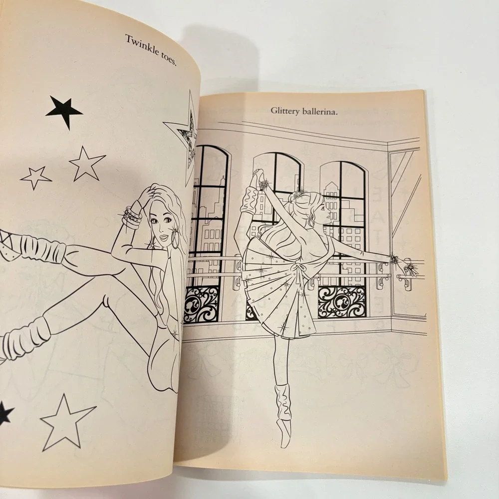 Barbie I Can Be A Dance Star Coloring Activity Book with Over 30 Stickers Golden